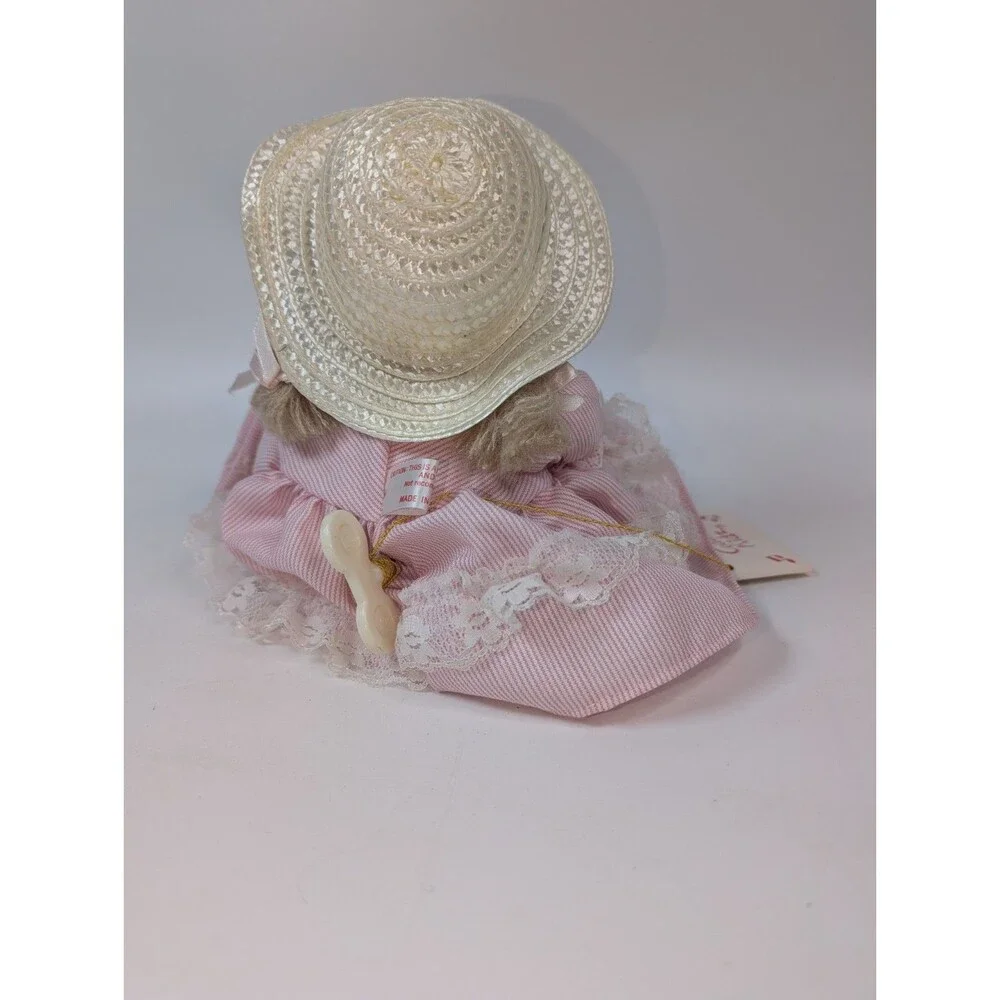 Cuddle Kidz Candi Doll  Pink Lace Dress Berkeley Designs Vtg Taiwan ROC